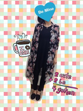 「flower」｜「アイテム（チュニック）」を使った、三十娘さん（レディース・157cm）の夏コーディネート