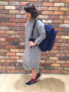 七森万里さん（レディース・152cm）の秋コーディネート