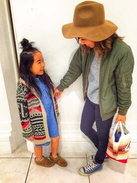 「ZARA KIDSのアイテム（つなぎ/オールインワン）」を使った、marcellaさん（レディース・157cm）の冬コーディネート