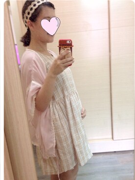 「LOVFEE（ラッフィ）のアイテム（ワンピース/ドレス）」を使った、YEYEさん（レディース・152cm）の秋コーディネート