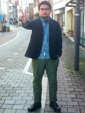 「ショールカラー」｜「アイテム（テーラードジャケット）」を使った、Keisuke Murataさん（メンズ・176cm）の冬コーディネート