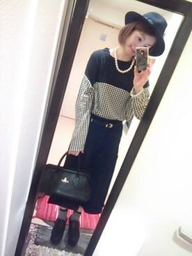 「one after another NICE CLAUP（ワンアフターアナザーナイスクラップ）のアイテム（ブーティ）」を使った、campbell☆さん（レディース・159cm）の秋コーディネート