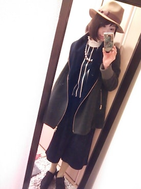 「one after another NICE CLAUP（ワンアフターアナザーナイスクラップ）のアイテム（ブーティ）」を使った、campbell☆さん（レディース・159cm）の秋コーディネート