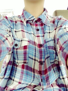「#shirt」｜aoi😎💫さん（レディース・162cm）の夏コーディネート
