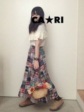「エアモック」｜CA★RIさん（レディース・163cm）の春コーディネート