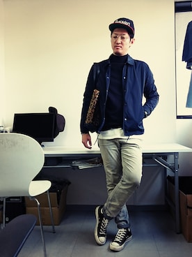 「アイテム（その他アウター）」を使った、omiさん（メンズ・172cm・30代）の冬コーディネート