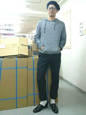 「bodco(ボッコ)のアイテム」を使った、omiさん(メンズ・172cm)の秋コーディネート