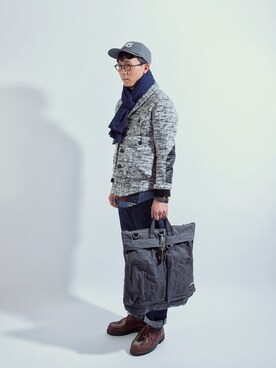 「BLANKOF（BLANKOF）のアイテム」を使った、BENEDEFさん（メンズ・175cm）の冬コーディネート