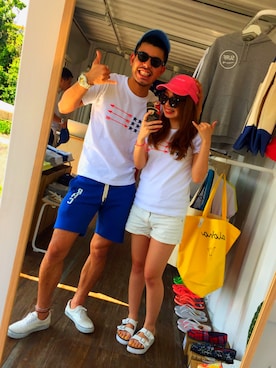 「カップルコーデ」｜美紅さん（レディース・154cm）の春コーディネート