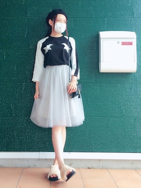 「アベイル」｜「アイテム（ハンチング/ベレー帽）」を使った、あむさん（レディース・166cm）の秋コーディネート