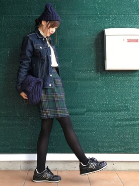 「Mos（モス）のアイテム」を使った、あむさん（レディース・166cm）の秋コーディネート