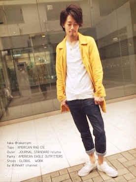 「JOURNAL STANDARD relume（ジャーナルスタンダード　レリューム）のアイテム（その他アウター）」を使った、takaさん（メンズ・171cm）の春コーディネート