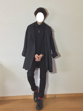 「マント」｜Kazuyukiさん（メンズ・170cm）の春コーディネート