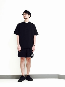 「アイテム（リング、ベージュ系）」を使った、Shirou Takemotoさん（メンズ・171cm）の夏コーディネート