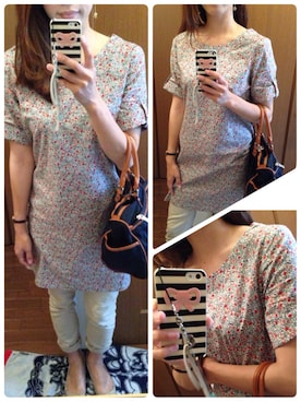 「A.P.C.（アーペーセー）のアイテム（チュニック）」を使った、ヒロ♡さん（レディース・161cm）の春コーディネート