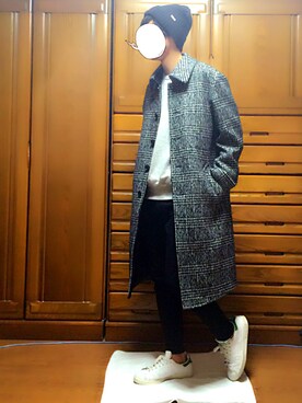 「LOVELESS（ラブレス）のアイテム（その他アウター）」を使った、tebaさん（メンズ・166cm）の冬コーディネート