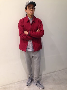 「SEVENDAYS=SUNDAY（セブンデイズサンデイ）のアイテム（その他アウター）」を使った、伊宝田優真さん（メンズ・175cm）の秋コーディネート