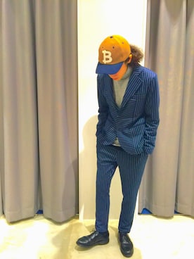 「SEVENDAYS=SUNDAY（セブンデイズサンデイ）のアイテム（ジャケット/アウター）」を使った、伊宝田優真さん（メンズ・175cm）の冬コーディネート
