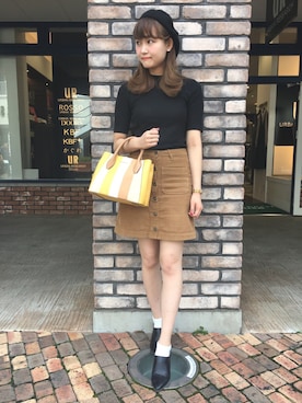 「サマンサタバサ」｜「アイテム（その他シューズ）」を使った、kanyaさん（レディース・162cm）の秋コーディネート