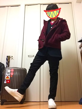 「HERE'S（HERE'S）のアイテム（ジャケット/アウター）」を使った、まっすぅさん（メンズ・163cm）の冬コーディネート