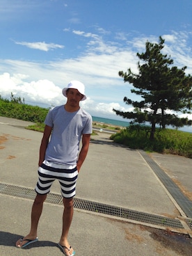 「サーフィン」｜「アイテム（その他）」を使った、Tokuさん（メンズ・178cm）の夏コーディネート
