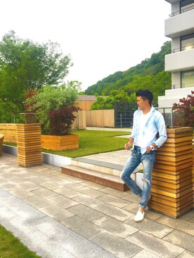 「GOSTAR DE FUGA（ゴスタール ジフーガ）のアイテム（その他シューズ）」を使った、Tokuさん（メンズ・178cm）の春コーディネート