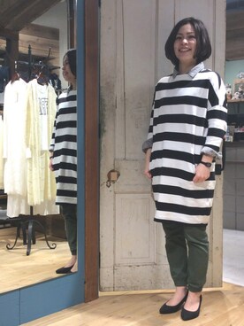 「zootie」｜「アイテム（ワンピース）」を使った、ｓｈｉｒｏさん（レディース・162cm）の春コーディネート