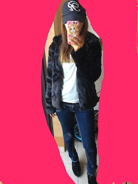 「EGOIST（エゴイスト）のアイテム（その他アウター）」を使った、Rsさん（レディース・154cm）の秋コーディネート