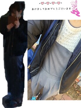 「archives（アルシーヴ）のアイテム（オールインワン・サロペット）」を使った、ponsan◡̎⃝さん（レディース・164cm）の冬コーディネート