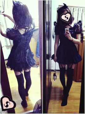 「悪魔」｜S♡さん（レディース・164cm）の秋コーディネート