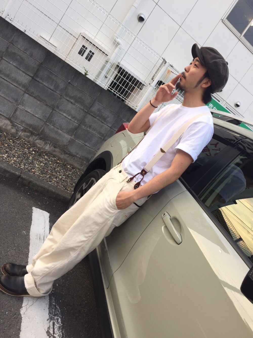 GLAD HANDのサスペンダーを使ったメンズ人気ファッション