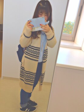 「FUN（ファン）のアイテム（その他アウター）」を使った、Ｈａｎａ ❁さん（レディース・156cm）の秋コーディネート