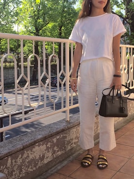 「AZUL ENCANTO（アズールエンカント）のアイテム」を使った、HANAKOSUGAさん（レディース・158cm）の春コーディネート