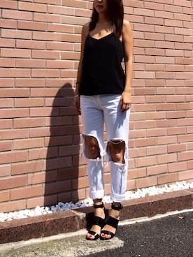 HANAKOSUGAさん（レディース・158cm）の夏コーディネート