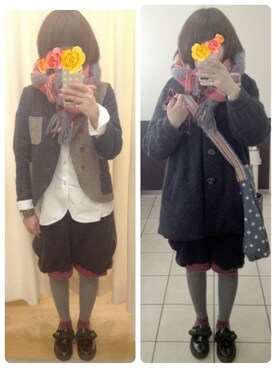 ひかる(Hikaru☆)さん(レディース・157cm)の冬コーディネート