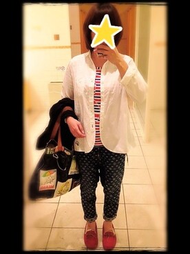 「FRAPBOIS」｜「アイテム（モカシン/デッキシューズ）」を使った、ひかる(Hikaru☆)さん（レディース・157cm）の春コーディネート