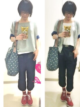 「RHRB（アールエイチアールビー）のアイテム」を使った、ひかる(Hikaru☆)さん（レディース・157cm）の夏コーディネート