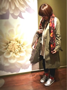 「ECCO（エコー）のアイテム（シューズ）」を使った、ひかる(Hikaru☆)さん（レディース・157cm）の春コーディネート