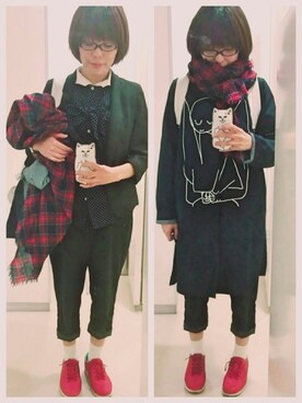 「ECCO（エコー）のアイテム（シューズ）」を使った、ひかる(Hikaru☆)さん（レディース・157cm）の春コーディネート