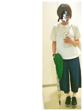 ひかる(Hikaru☆)使用「I am I in fact...（●60タイプライター　スカラップ刺繍衿ﾌﾞﾗｳｽ）」的時尚穿搭