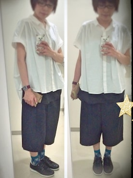 「ECCO（エコー）のアイテム（シューズ）」を使った、ひかる(Hikaru☆)さん（レディース・157cm）の夏コーディネート