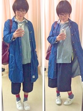 「ECCO（エコー）のアイテム（シューズ）」を使った、ひかる(Hikaru☆)さん（レディース・157cm）の秋コーディネート