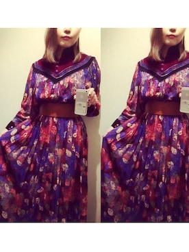 「GIVENCHY」｜「アイテム（ワンピース/ドレス）」を使った、sébuhirokoさん（レディース・161cm）の秋コーディネート
