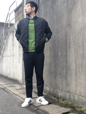 「アイテム（その他アウター）」を使った、ryuta ikedaさん（メンズ・167cm・20代）の冬コーディネート