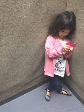 「ZARA KIDS」｜「アイテム（その他アウター）」を使った、aiさん（キッズ・110cm）の春コーディネート