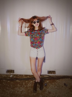 「Steve J ＆Yoni P（スティーブジェイアンドヨニピー）のアイテム」を使った、Leegayoungさん（レディース・162cm）の秋コーディネート