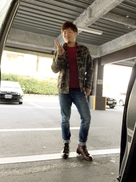「ヒゲ」｜ACTIVEさん（メンズ・173cm・20代）の冬コーディネート