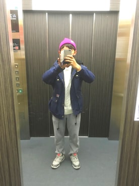 「BEN DAVIS ORIGINALS（ベンデイビスオリジナルス）のアイテム（PC・スマホグッズ/家電）」を使った、Kさん（メンズ・167cm）の冬コーディネート
