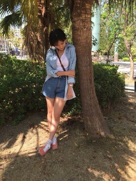 文心女亭さん(レディース・158cm)の春コーディネート