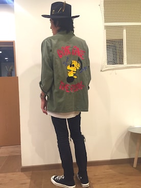 「ROLEX（ロレックス）のアイテム」を使った、高橋由治さん（メンズ・170cm）の秋コーディネート